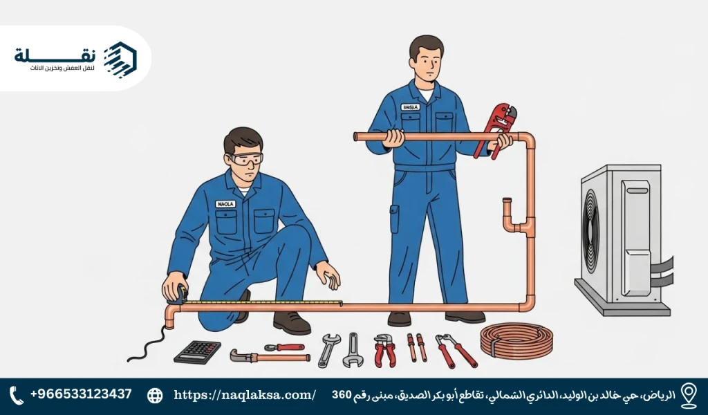 كيفية حساب طول مواسير النحاس المطلوبة بدقة