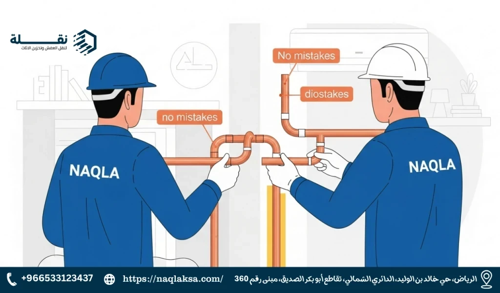 5 أخطاء شائعة في تمديد النحاس تؤثر على كفاءة المكيف