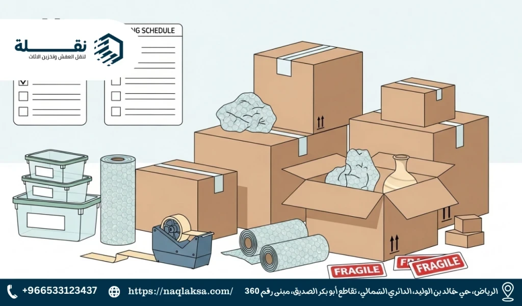 تغليف الاغراض للنقل: الدليل الشامل لحماية ممتلكاتك أثناء النقل