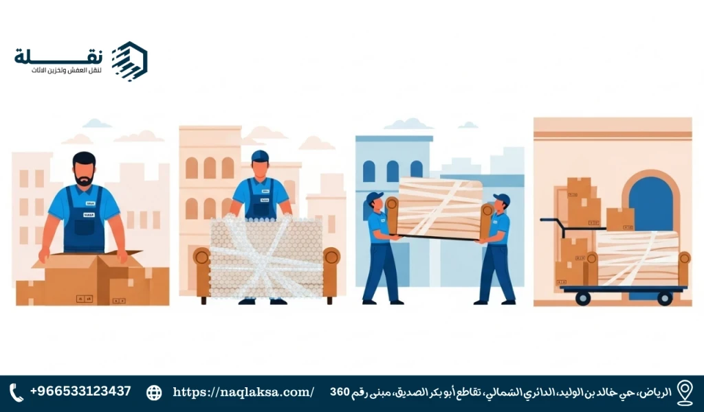 كيف تحزم أثاثك كالمحترفين؟ نصائح من خبراء "نقلة"